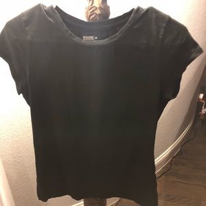 Plain black T-shirt